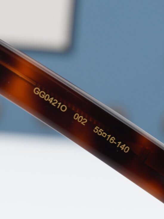 Gucci GG0421O 002 Cat Eye Eyeglasses 55mm - Havana